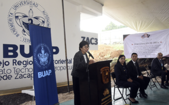 Inaugura Rectora Lilia Cedillo nuevo edificio en el Bachillerato Tecnológico Agropecuario de Zacapoaxtla